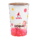 Lychee Peach black tea w/ Popping Boba/ cup
