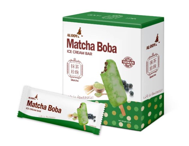 ALODY Matcha Boba Ice cream bar