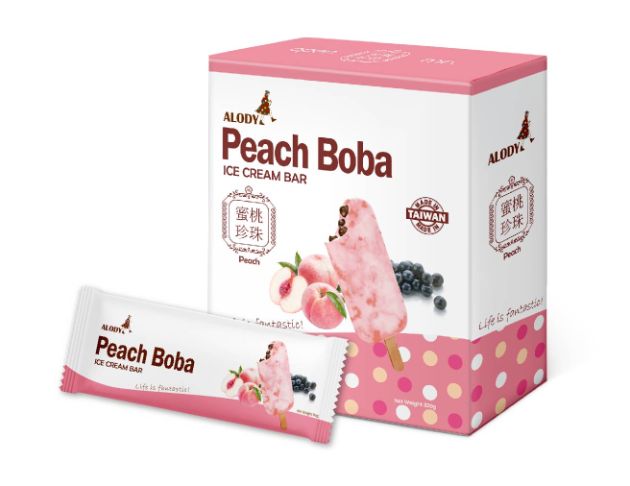 ALODY Peach Boba Ice cream bar