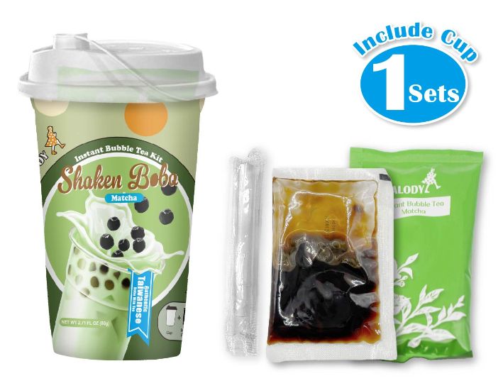 Instant milk tea kit Shaken Boba/ Matcha 2