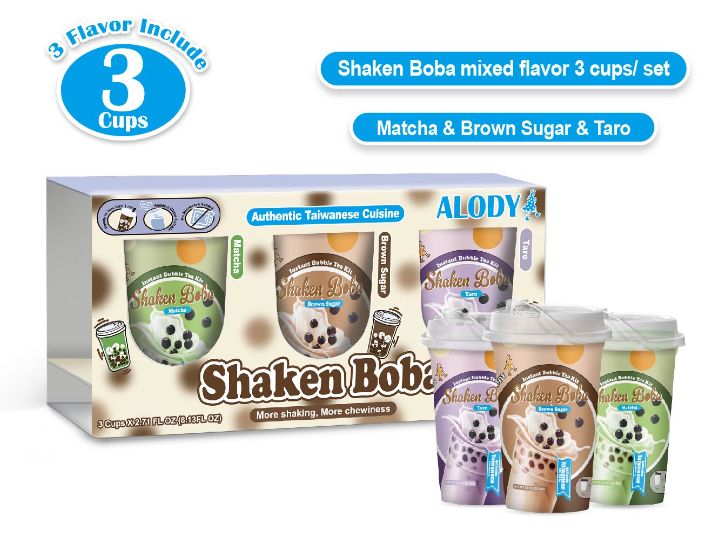 Instant milk tea kit Shaken Boba/ Mixed Flavor 2