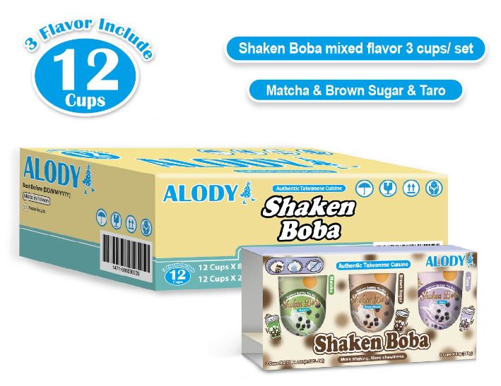 Instant milk tea kit Shaken Boba/ Mixed Flavor 3
