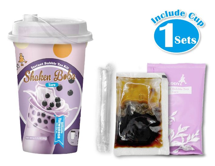 Instant milk tea kit Shaken Boba/ Taro 2
