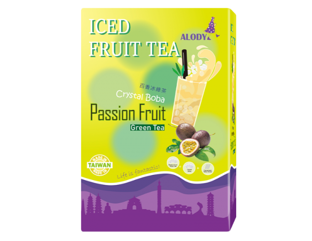 Passion Fruit Green Tea w/ Crystal Boba 2