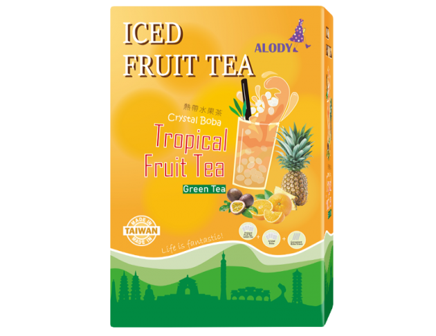 Tropical Fruit Green Tea w/ Crystal Boba 2