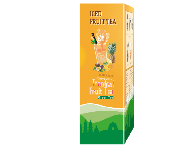 Tropical Fruit Green Tea w/ Crystal Boba 3