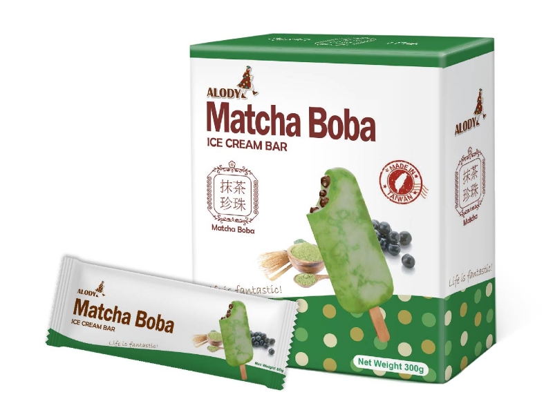 ALODY Matcha Boba Ice cream bar