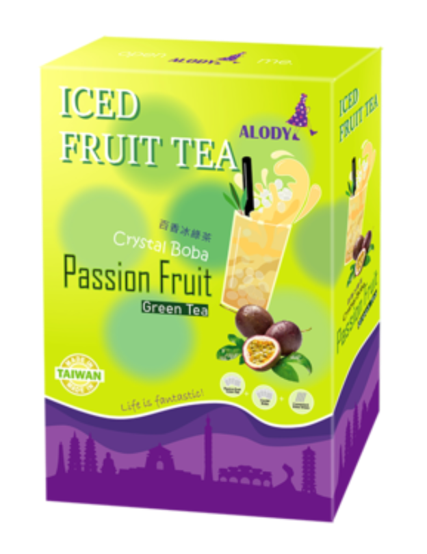 Passion Fruit Green Tea w/ Crystal Boba