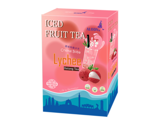 Lychee Oolong Tea w/ Crystal Boba 1