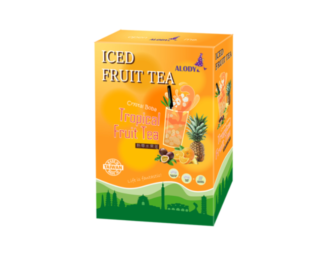 Tropical Fruit Green Tea w/ Crystal Boba 1